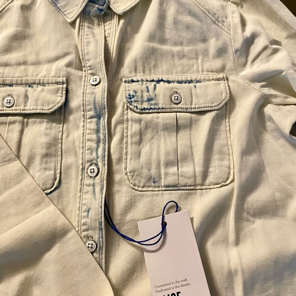 PAIGE Denim Kadie Button Down Shirt - Cape Cod, XS NWT! - Picture 5 of 7